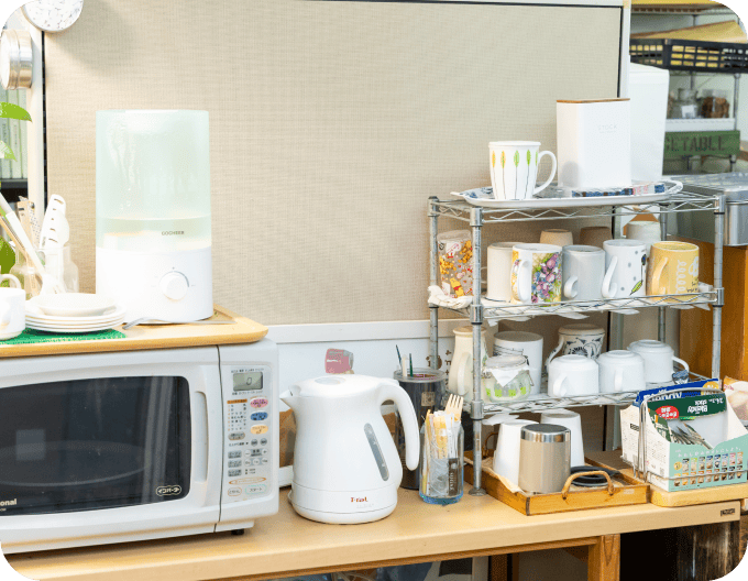 事務所のキッチンスペース